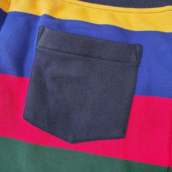 Polo Ralph Lauren Striped Fleece Shorts Multicolor Blue Red Green Yellow Men's S - Picture 8 of 11